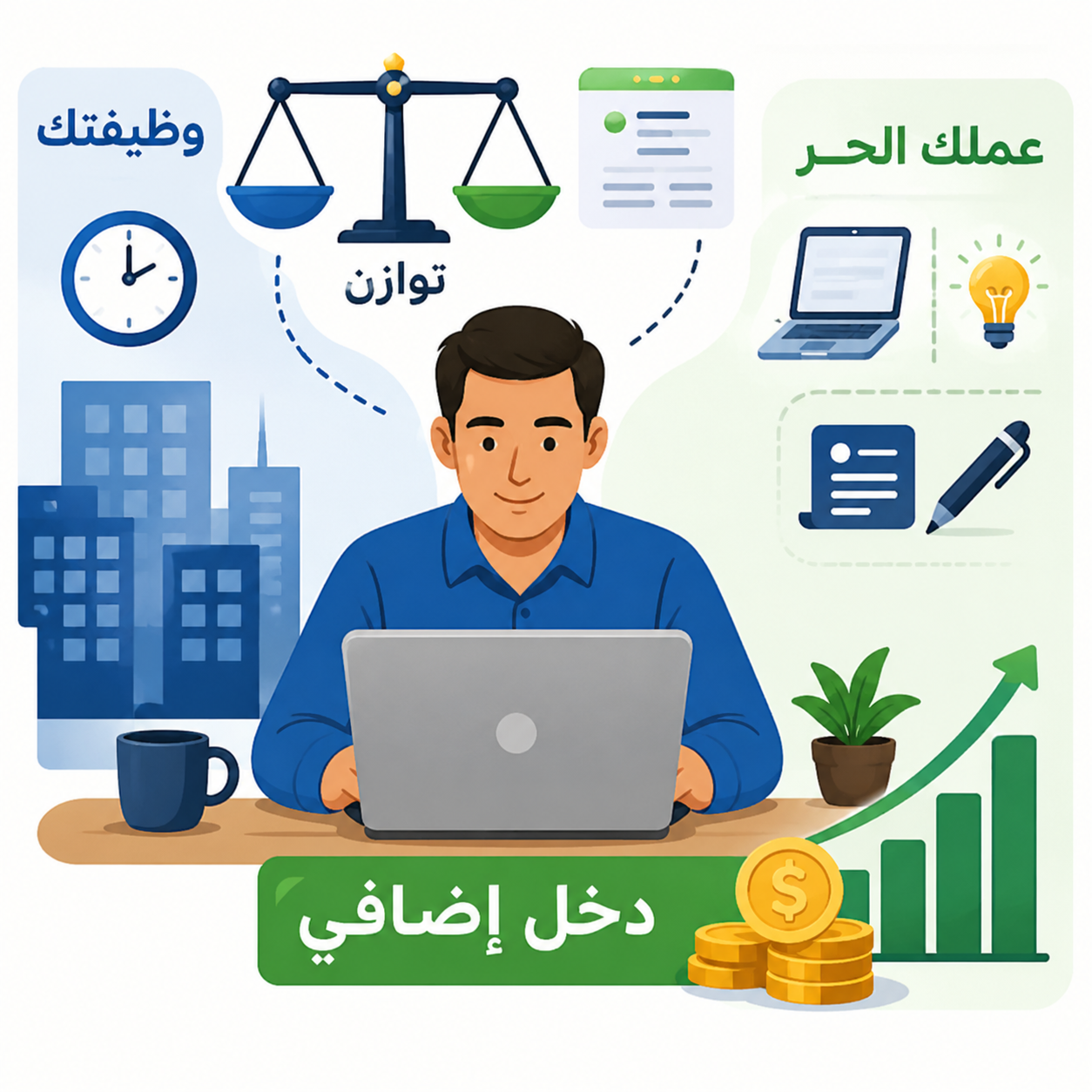 كيف تبني دخلًا إضافيًا من العمل الحر وأنت موظف؟