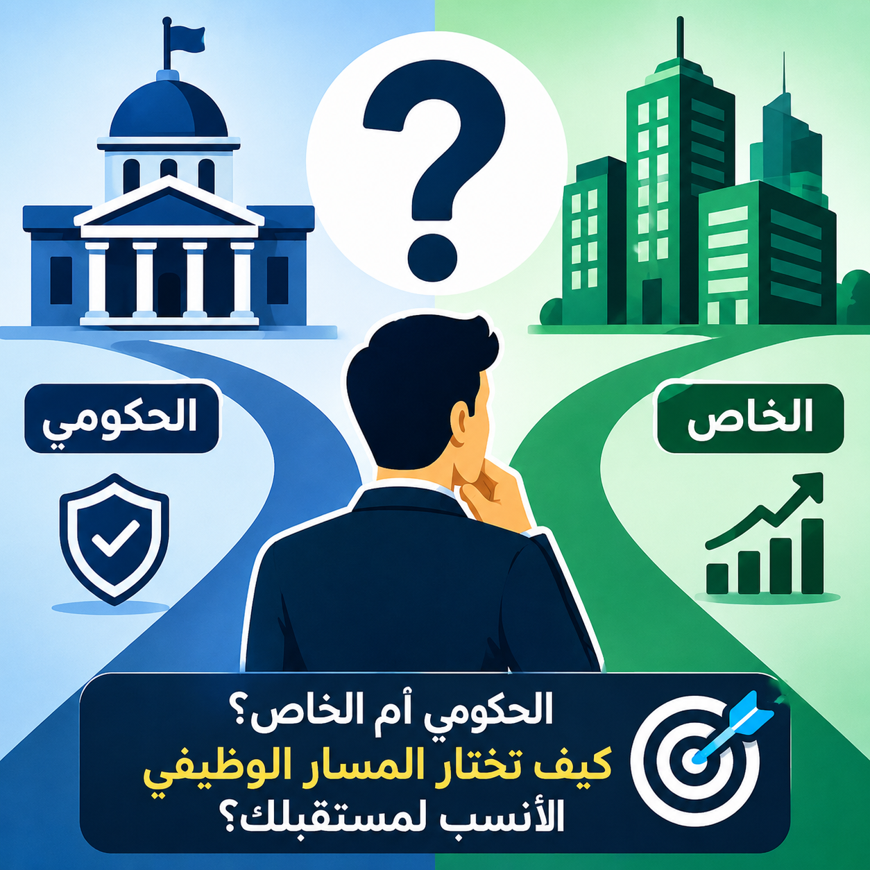 الحكومي أم الخاص؟ كيف تختار المسار الوظيفي الأنسب لمستقبلك؟