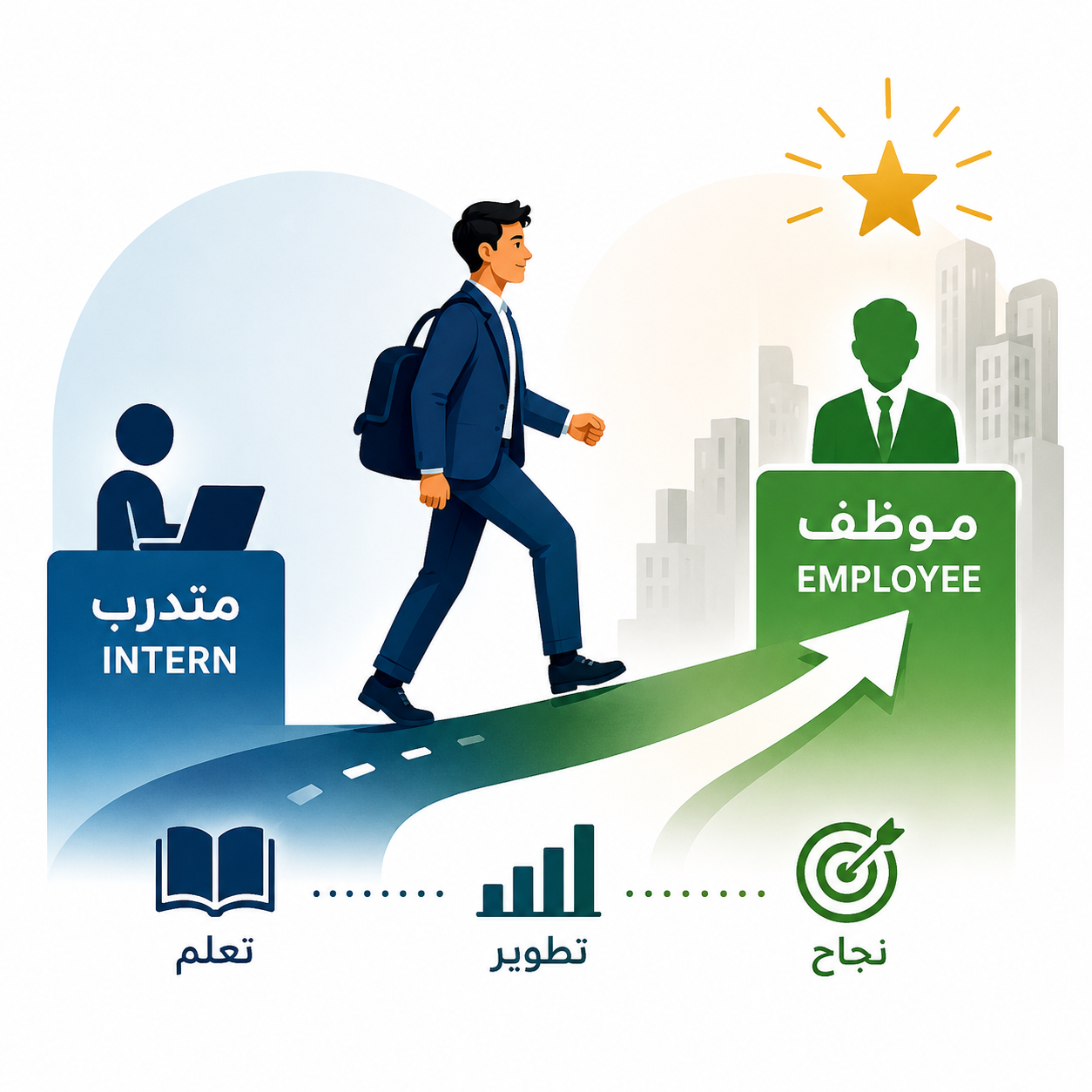 من متدرب إلى موظف: كيف تصنع من التدريب التعاوني بداية مهنية حقيقية؟